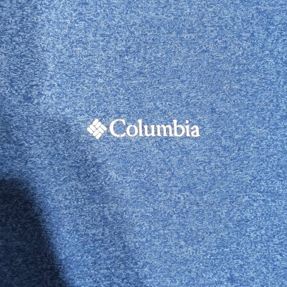 Columbia Polo shirt men's size L blue colour Omni-Wick active wear / golf - Picture 4 of 8